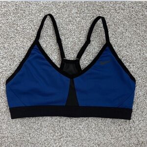 Nike Blue and Black Racerback Sports Bra